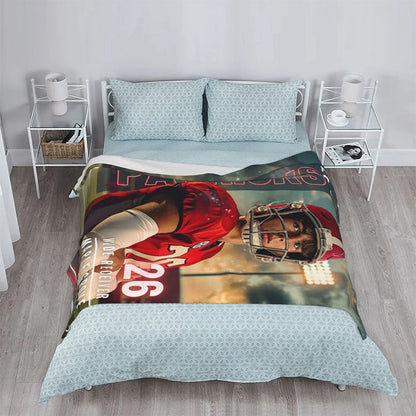 Senior 2025 Sports Blanket Custom Photo Blanket Personalized