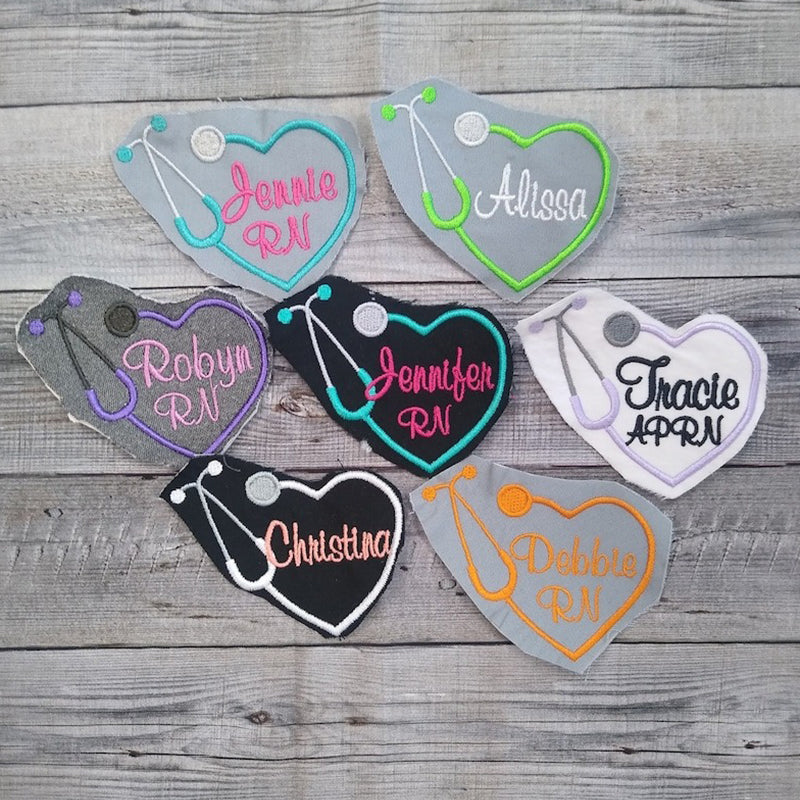 Microfleece Medical Jacket Custom Embroidered Heart Stethoscope