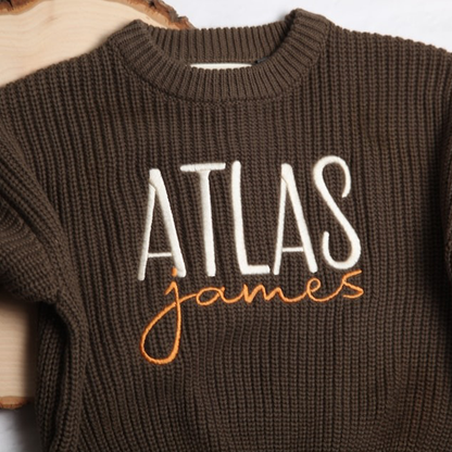 Personalized Embroidered Baby and Toddler Sweater