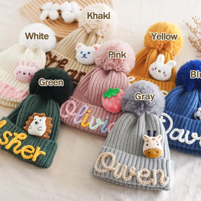 Toddler Winter Hat, Personalized Kid's Hat