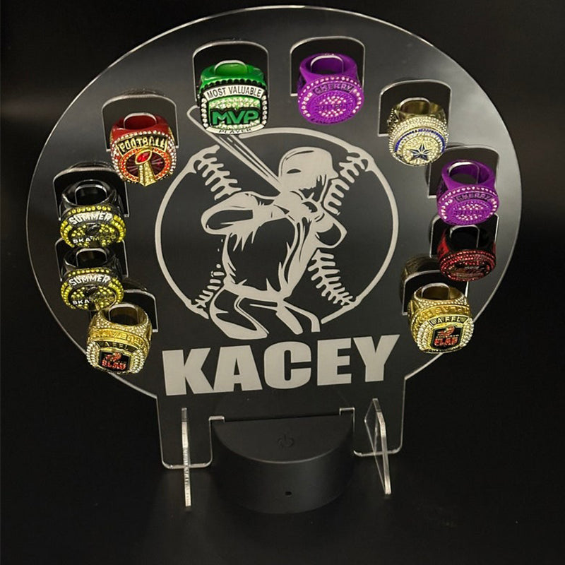 Custom Championship Ring Holder Display Kids Trophy Night Light