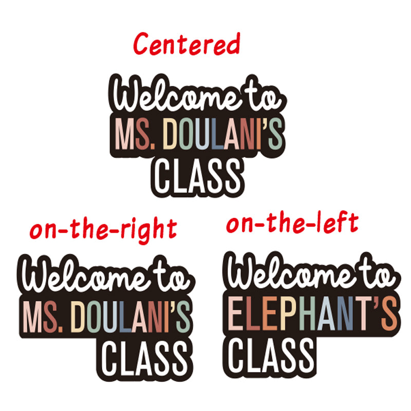 Custom Teacher Door Sign