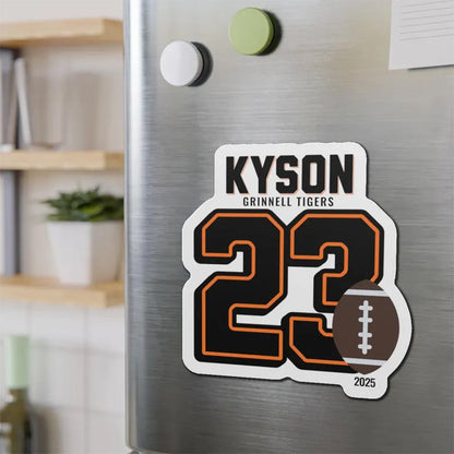 Personalized Football Magnet School Locker Decoration Football Player Jersey Number