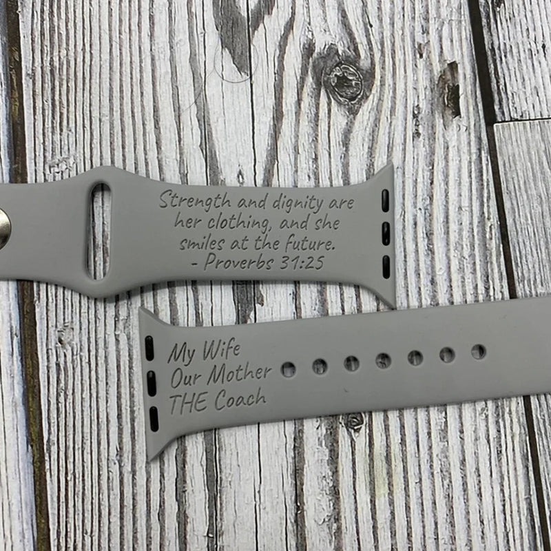 Personalized Inscription Apple Watch Bands