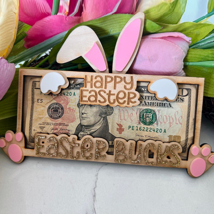 Bunny Easter Money Holder: Acrylic Easter Basket Gift for Kid