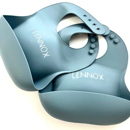 Personalised Engraved Silicone Bib, Suction Bowl, Spoon Feeding Set, Eco Friendly, Gift, New Baby