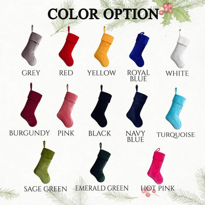 Personalized Velvet Christmas Stocking