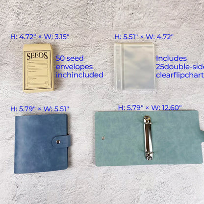 Custom Garden Seed Organizer Binder - Personalized Seed Book