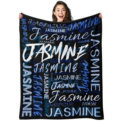 Personalized Custom Name Blanket - Soft Flannel Throw