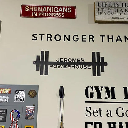 Personalized Home Gym Sign - Work Out - Custom Gym Sign