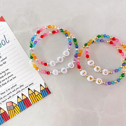 First day of school bracelet set | kindergarten bracelet