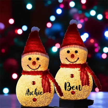 Christmas Snowman Solar Light