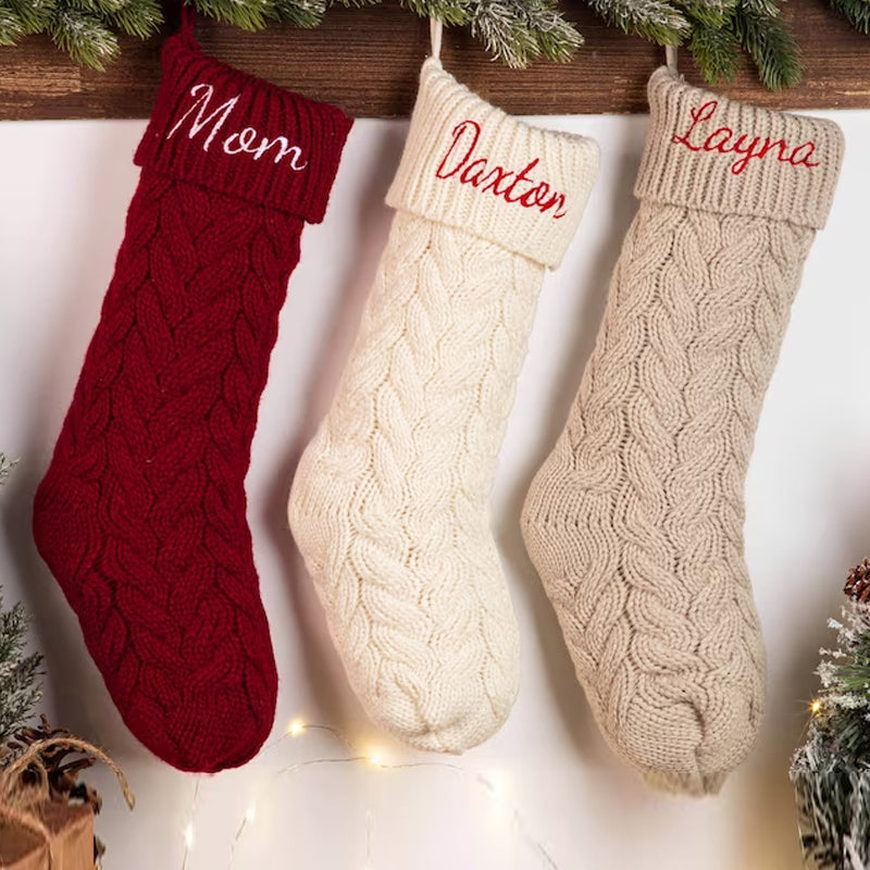 Personalized Christmas Stockings,Embroidered Christmas Stocking