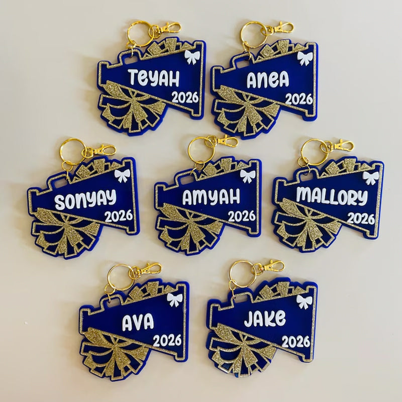 Custom Cheerleader Bag Tag Team Spirit Gift Cheerleader Competition Gift