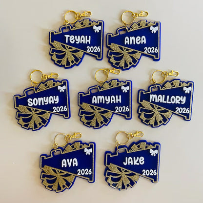 Custom Cheerleader Bag Tag Team Spirit Gift Cheerleader Competition Gift