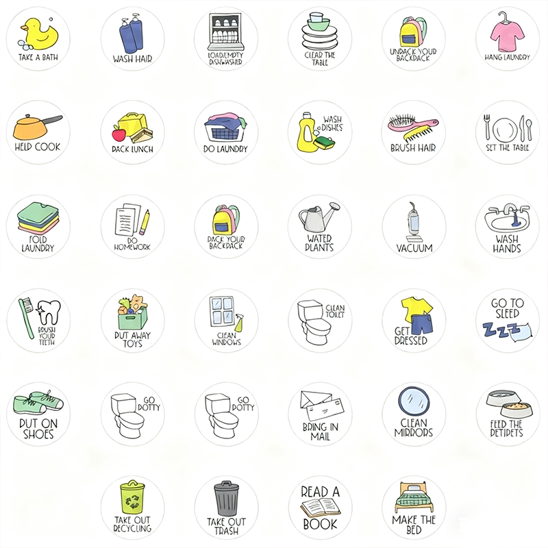 Custom Chore Chart l Custom Responsibilities Chart l Daily Responsibilities
