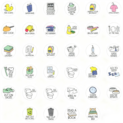 Custom Chore Chart l Custom Responsibilities Chart l Daily Responsibilities