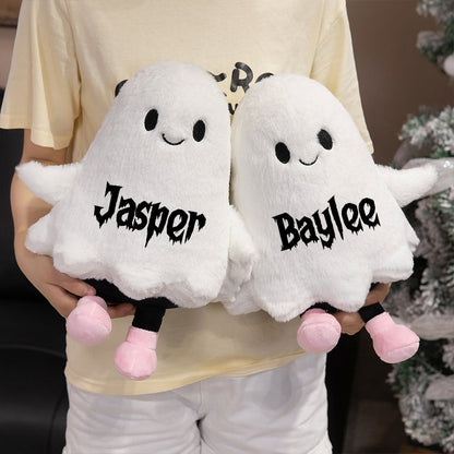 Funny Ghost Plush Pillow – Spooky Halloween Toy