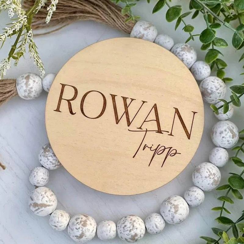Baby Name Plaque Birth Announcement Sign