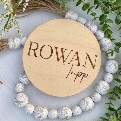 Baby Name Plaque Birth Announcement Sign