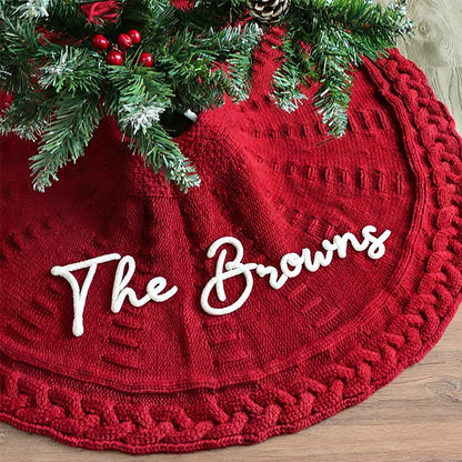 Personalized Christmas Tree Skirt