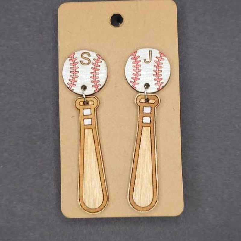 BASEBALL or SOFTBALL EARRINGS + Personalized gift