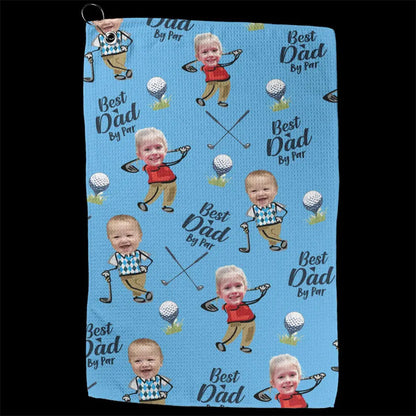 Custom Golf Towel With Kids Photo, Golf Lover Gift