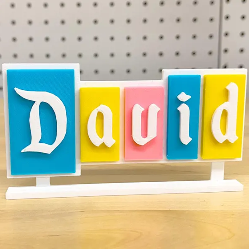 Personalized Desk Name Plate, Desk Name Disney Sign