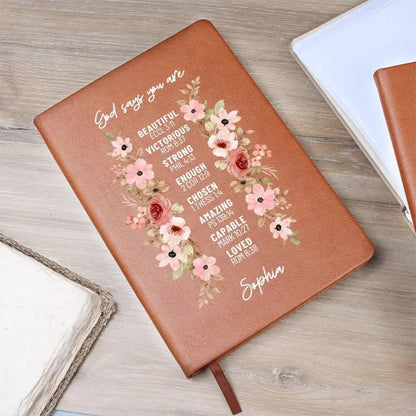 God Says You Are Personalized Prayer Journal For Women