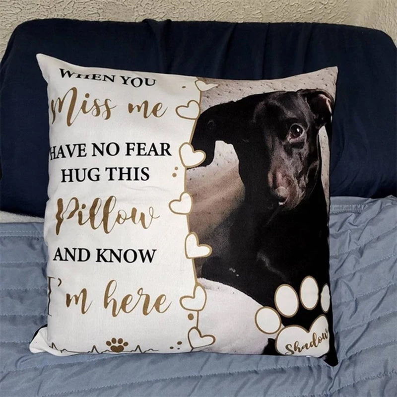Dog Memorial Pillow,Pet Memorial Gift,Custom Loss of Pet Sympathy Gift