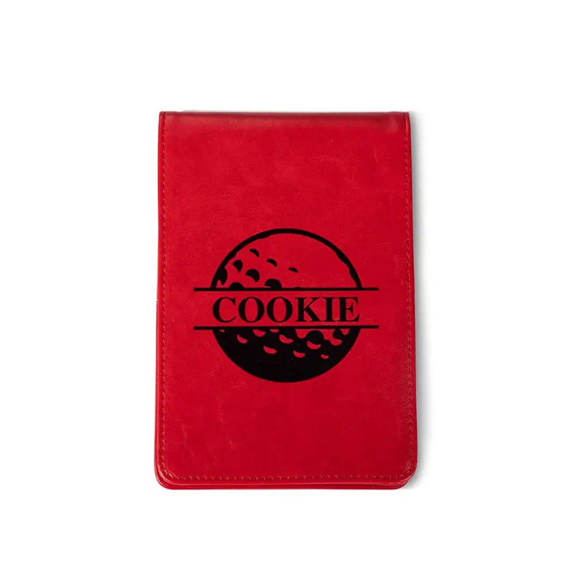 Leather Golf Scorecard Holder Yardage Book Cover