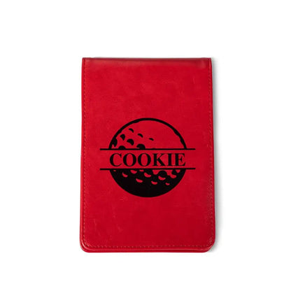 Leather Golf Scorecard Holder Yardage Book Cover