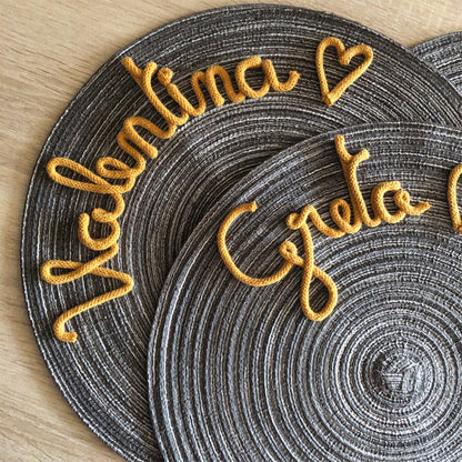 Placemat with name