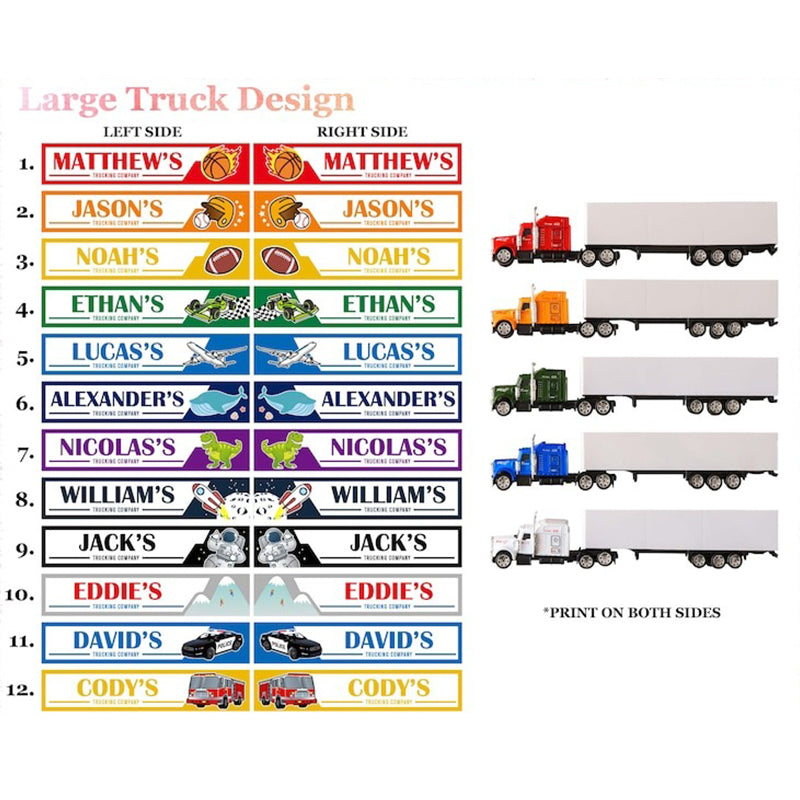 Personalized Toy Truck, Gifts for Boys, Gifts for Girls