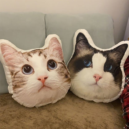 Custom picture pillow,face pillow Custom Pet 3D Pillow, Pet Shaped Pillow Large, Double-sided Print