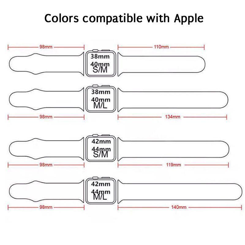 Personalized Apple Watch Band – Custom Engraved Silicone Strap