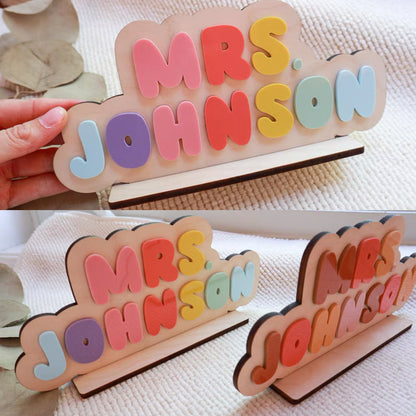 Personalized Teacher Name Sign | Teacher Desk Name Sign