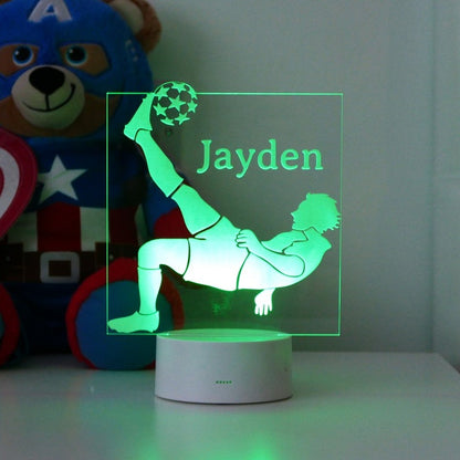 Personalised Football Night Light| Football Night Lamp | Children's Lights | Kids Bedrooms | Football Nursery Decor