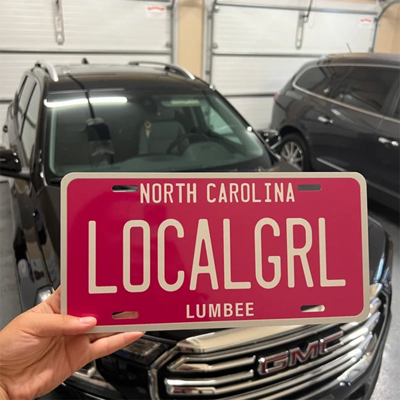 Customized Any Style License plate Any Color Any Text Design