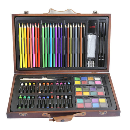 Personalized Art Set -  Deluxe Art Set w/Wood Carrying Case