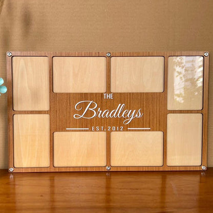 Personalized Family Collage Frame | Custom Text Picture frame