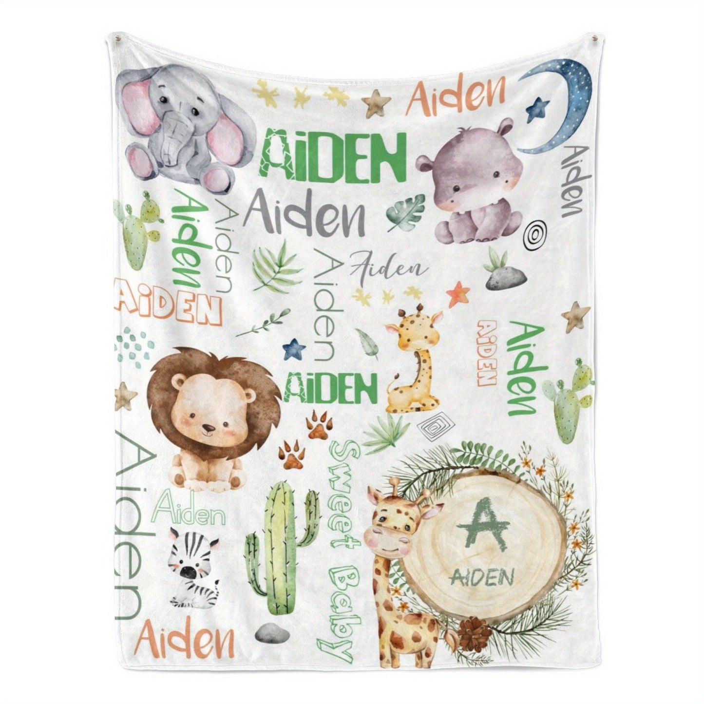 Custom Name Personalized Flannel Blanket
