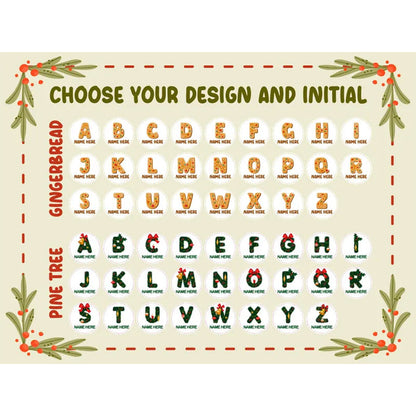 Personalized Round Name Stickers for Christmas Gifts