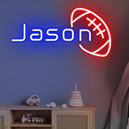 Custom Soccer Name Neon Sign, Football Neon Sign