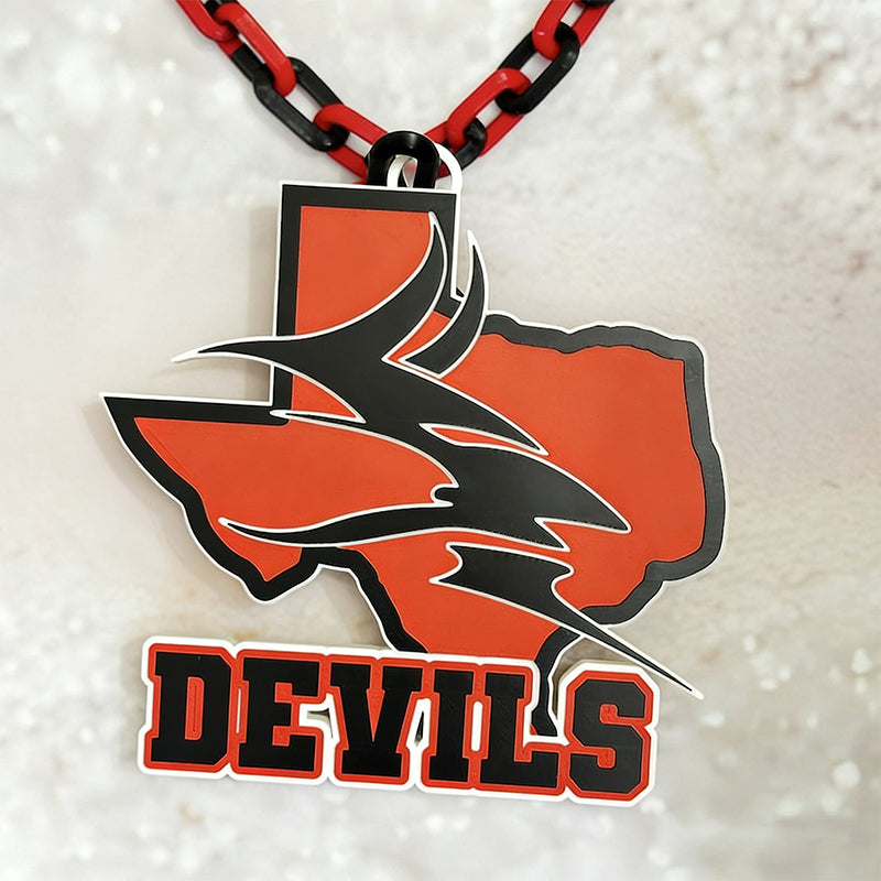 Custom Sports Turnover Chain, Oversized Medallion, Team mascot, Custom Colors, Any Logo