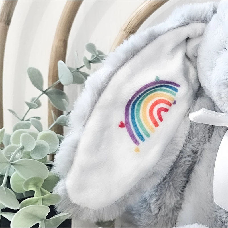 Personalised Easter Bunny, Rainbow Baby, Baby Gift, Gift For Her, Gift For Him