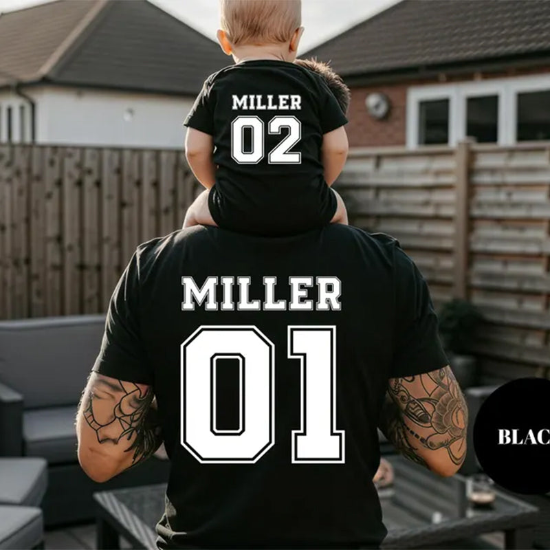 Custom Dad and Baby Jersey Shirts