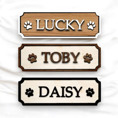 Pet Name Sign, Personalised Dog Cat Name Plaque For Pet House
