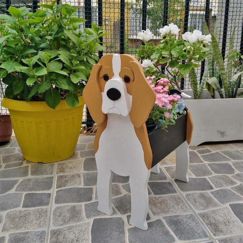 Dog Cat Pet Organizer Patio Indoor Outdoor Wood Planter