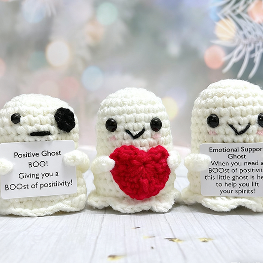 Halloween Crochet Cute Ghost With Heart,Halloween Home Decor Gift